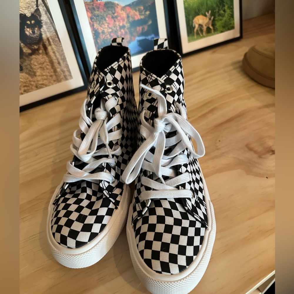 Torrid high top checkered sneakers - Sz 8WW